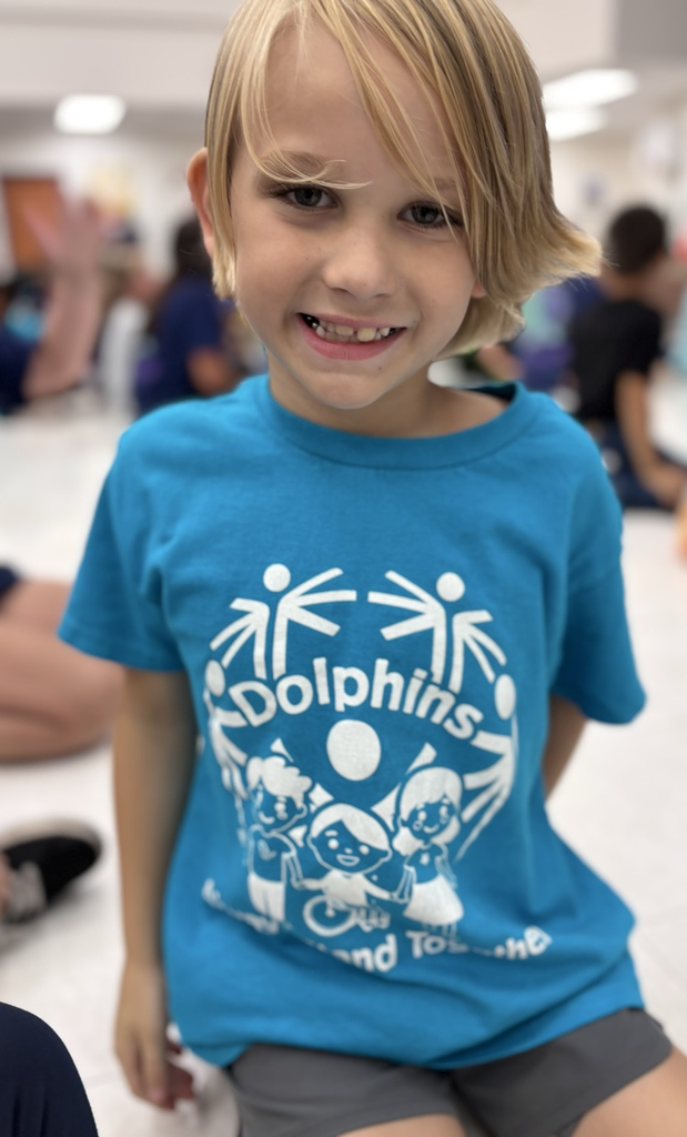 student in ad special Olympics shirt 