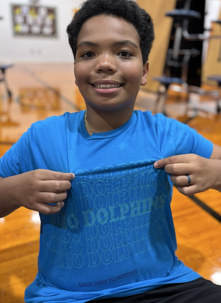 student in Angie Debo shirt 