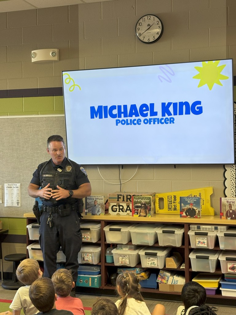 community helpers (police officer) and first graders