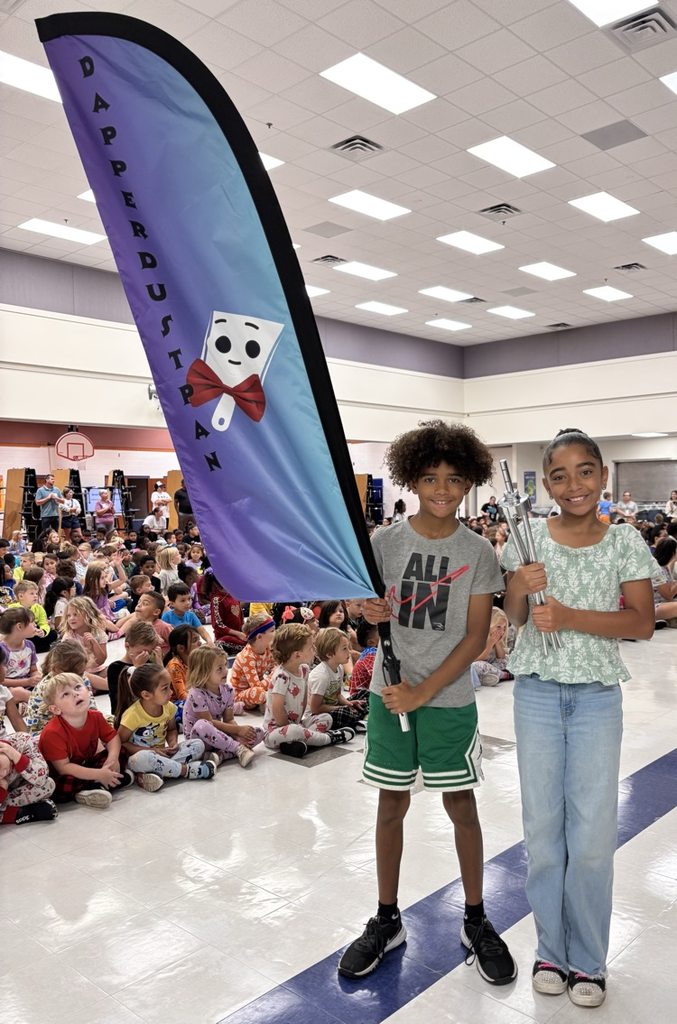 students with the dapper dustpan flag