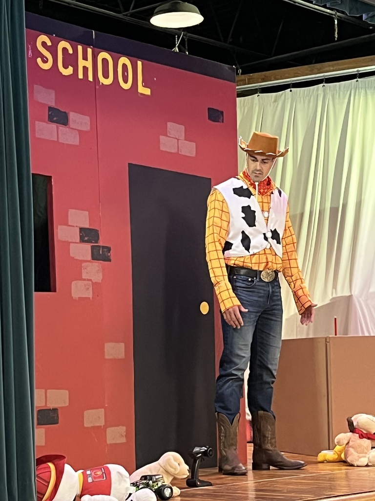 The Edmond Fire Department puts on a skit about fire safety.