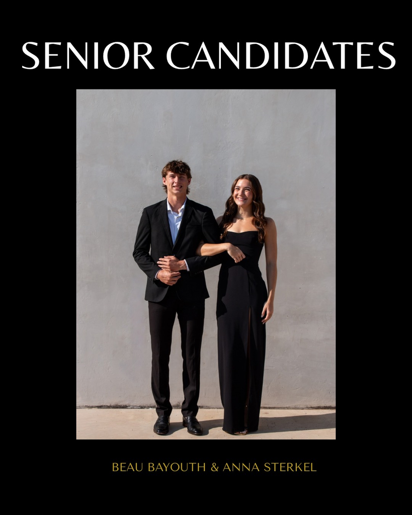 Senior Candidates- Beau Bayouth & anna Sterkel 