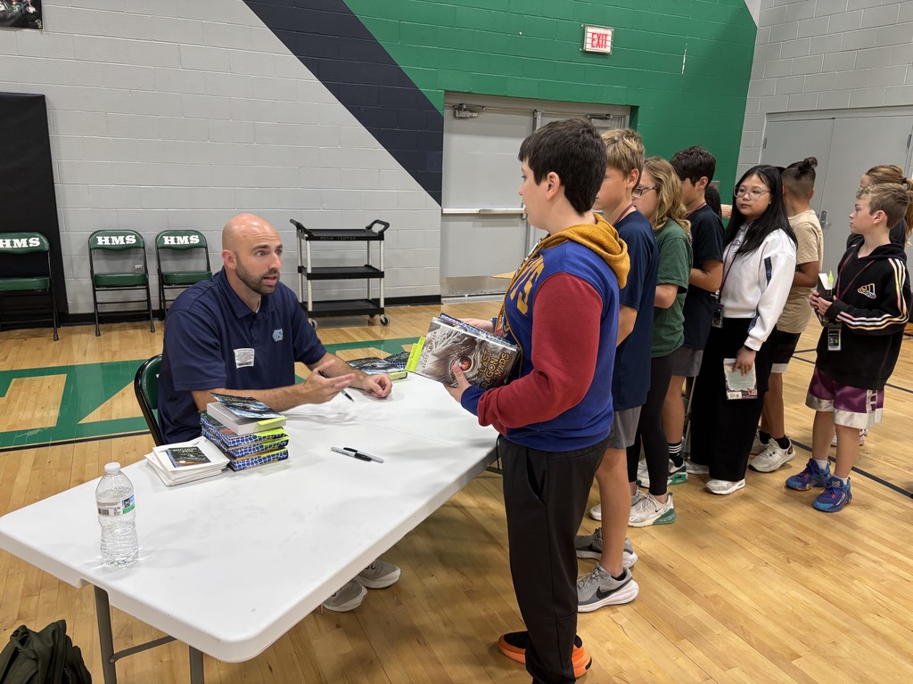 Author signing books