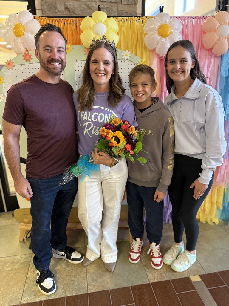 Mrs. George Teacher of the Year with Family