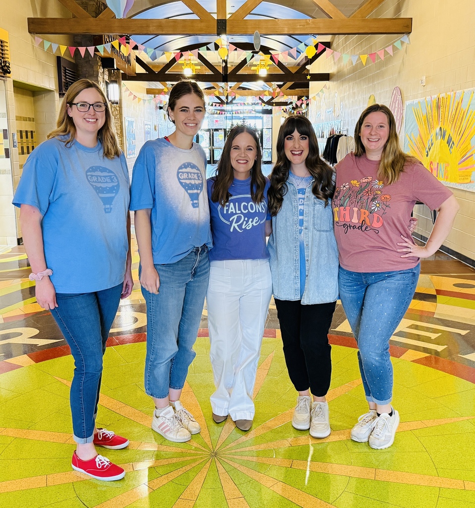 Mrs. George Teacher of the Year with her team of fellow 3rd grade teachers