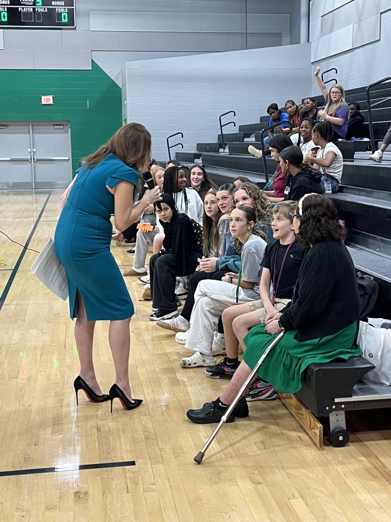 guest speaker speaking to student