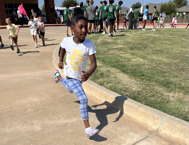 student running