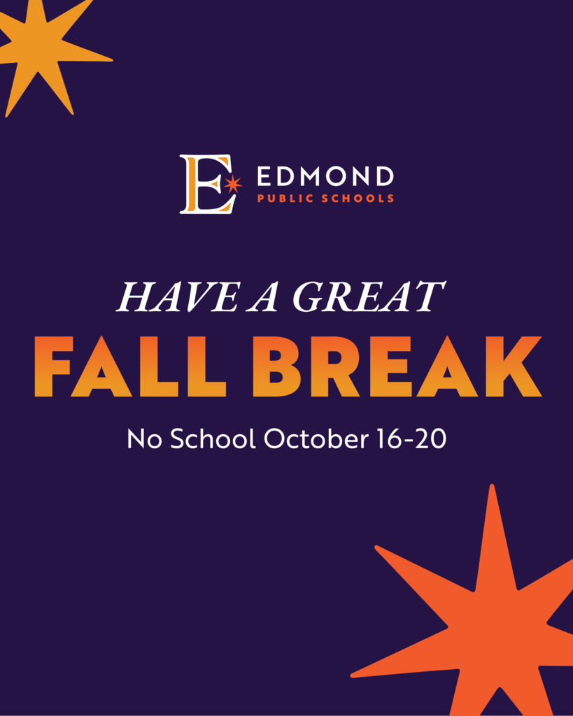 Have a great Fall Break! No School October 16-20.