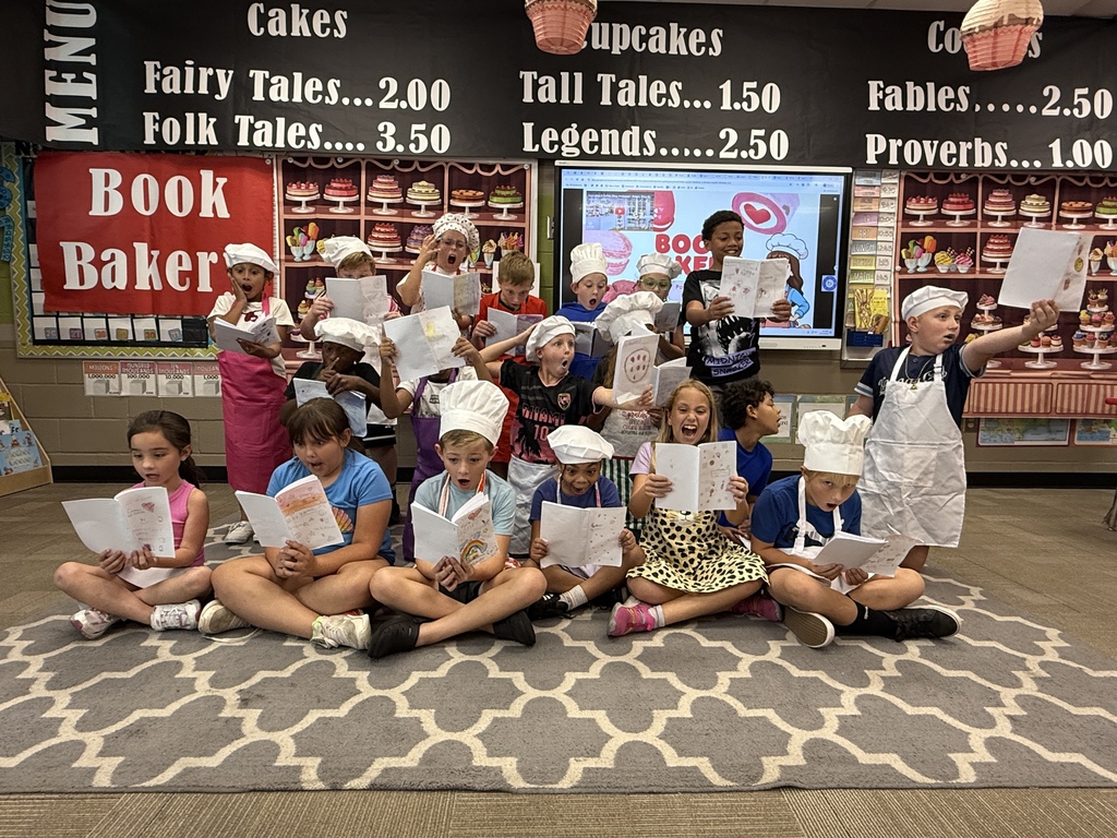 students reading