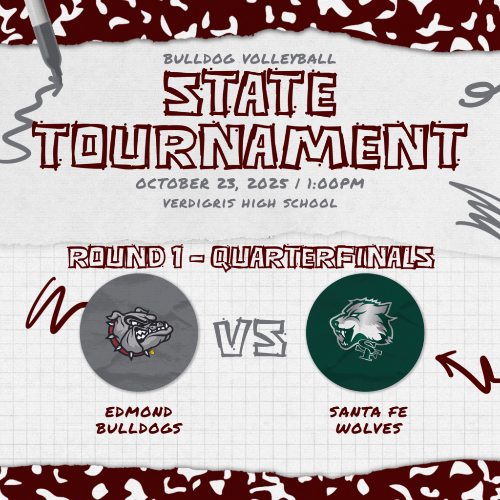 EMHS Volleyball play in the state tournament vs Santa Fe High School at Verdigris High School October 23 @ 1pm!