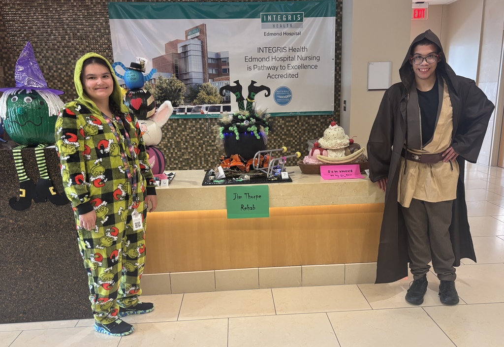 Interns dress up for Halloween with hospital staff.
