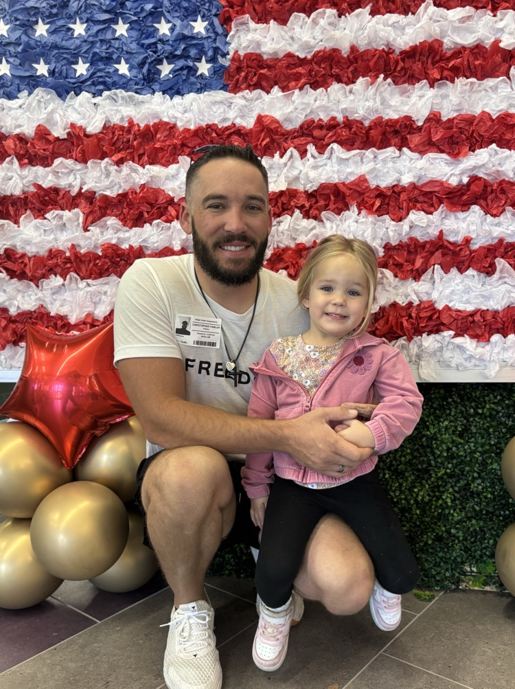 student with dad veteran 