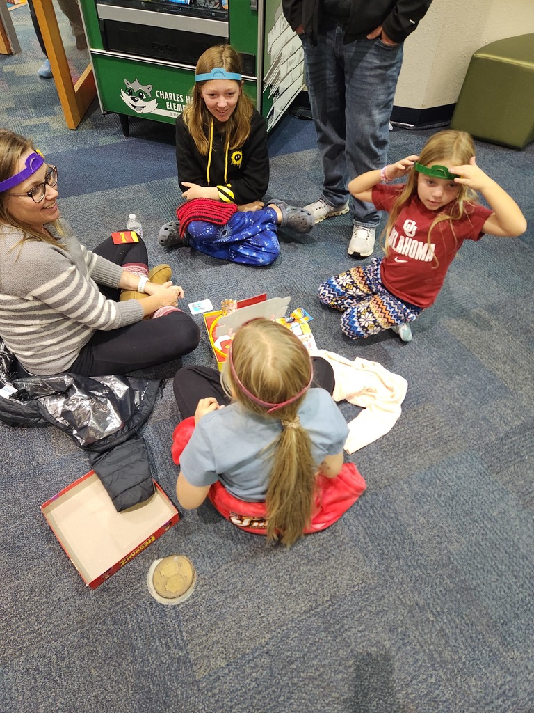parents and students enjoying game night