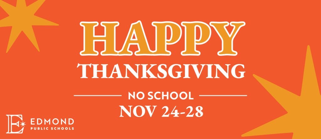 Happy Thanksgiving!  No school November 24-28