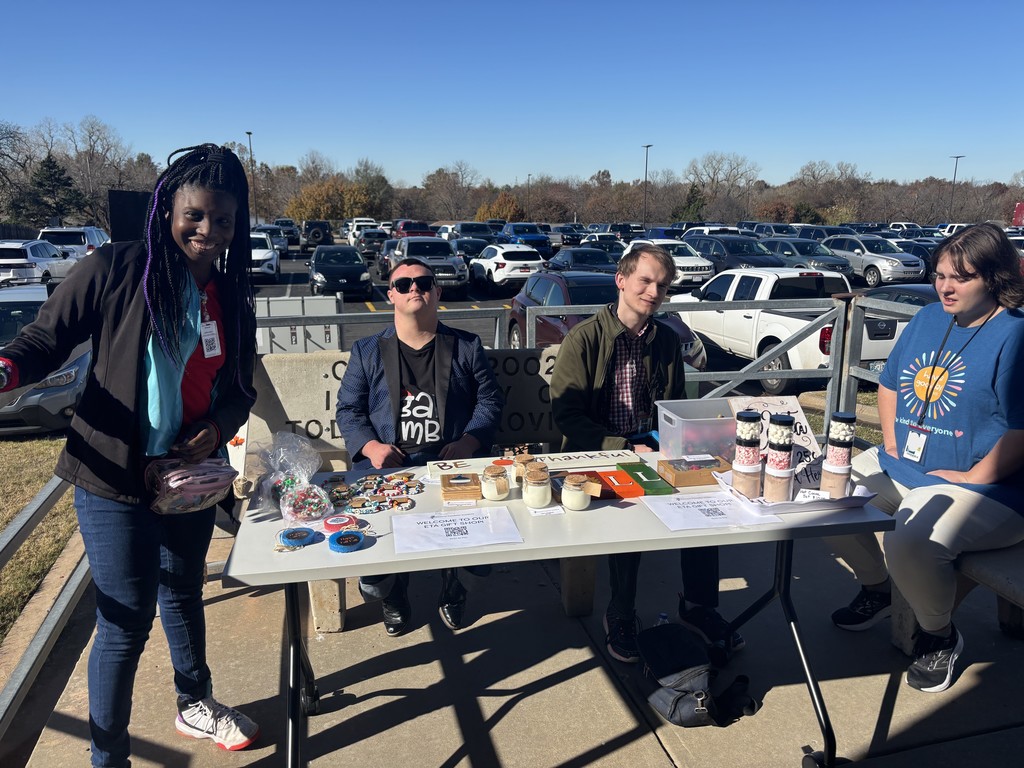 interns selling handmade products