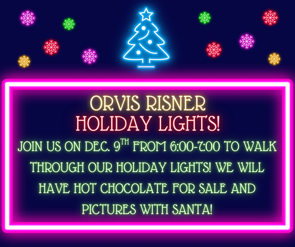Orvis Holiday Lights - Dec. 9th 6-7pm