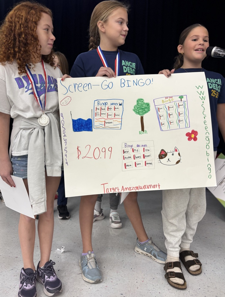 second place students with their poster for competition 