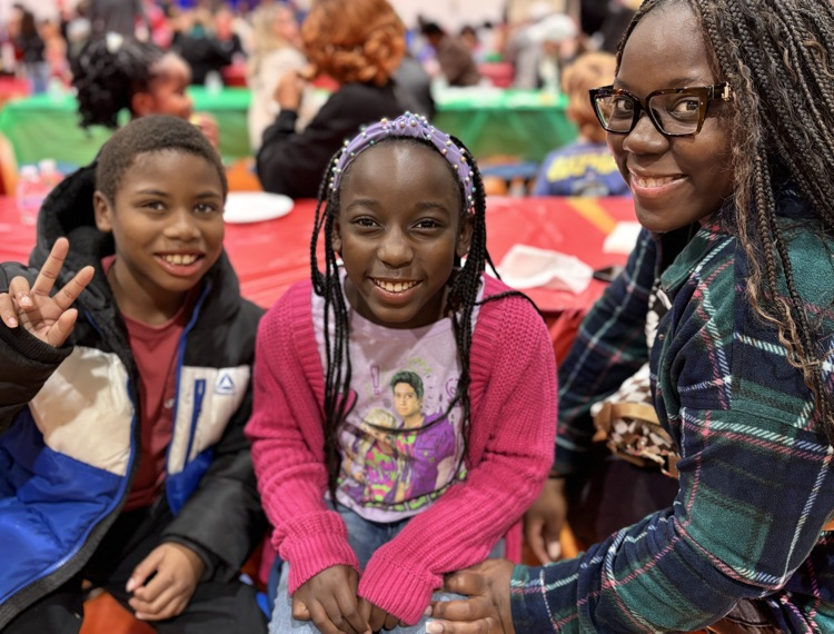 family picture at table 