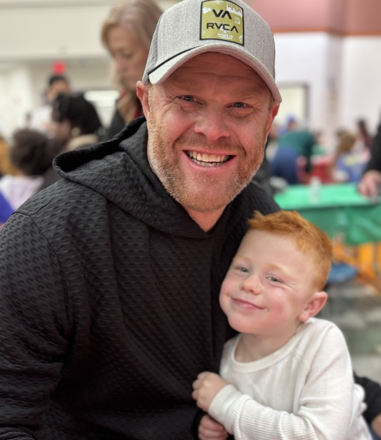 father and son picture at table 