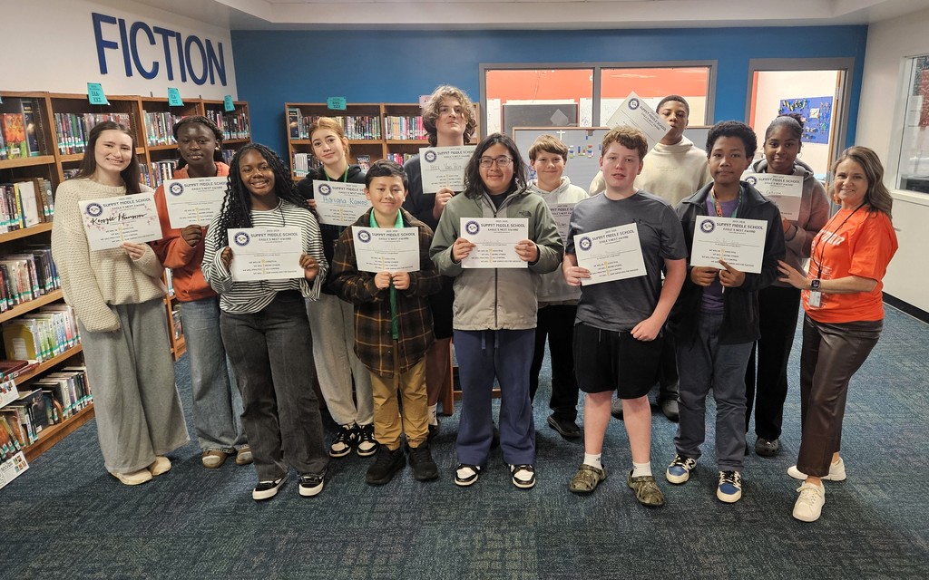8th Grade Eagles Nest recipients