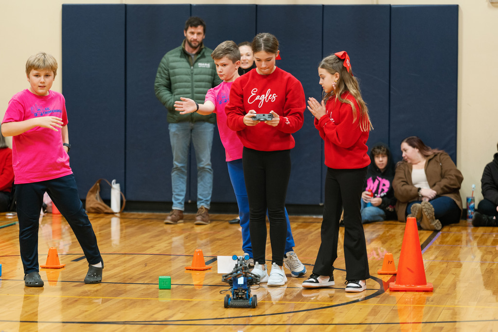 students using a remote