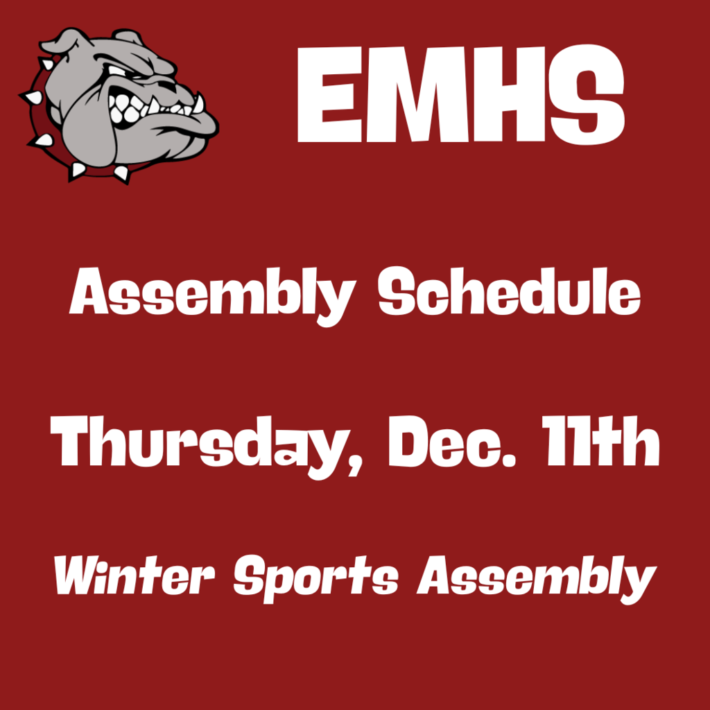 Assembly Schedule this Thursday!