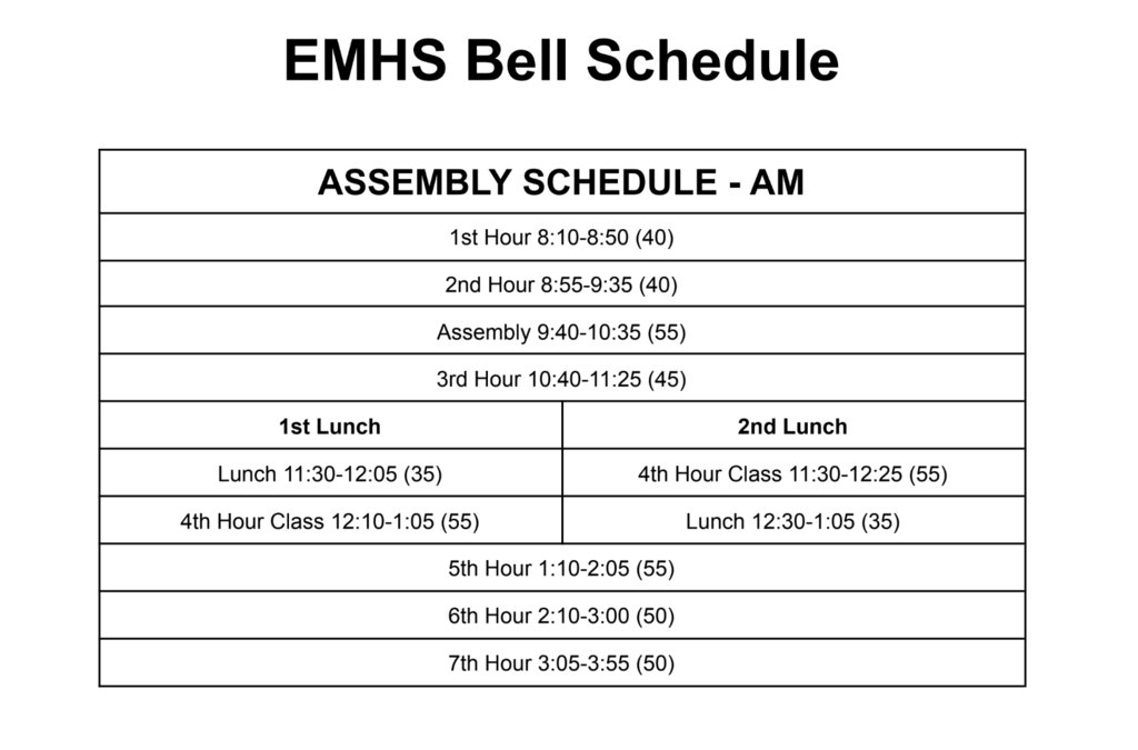 Assembly Schedule