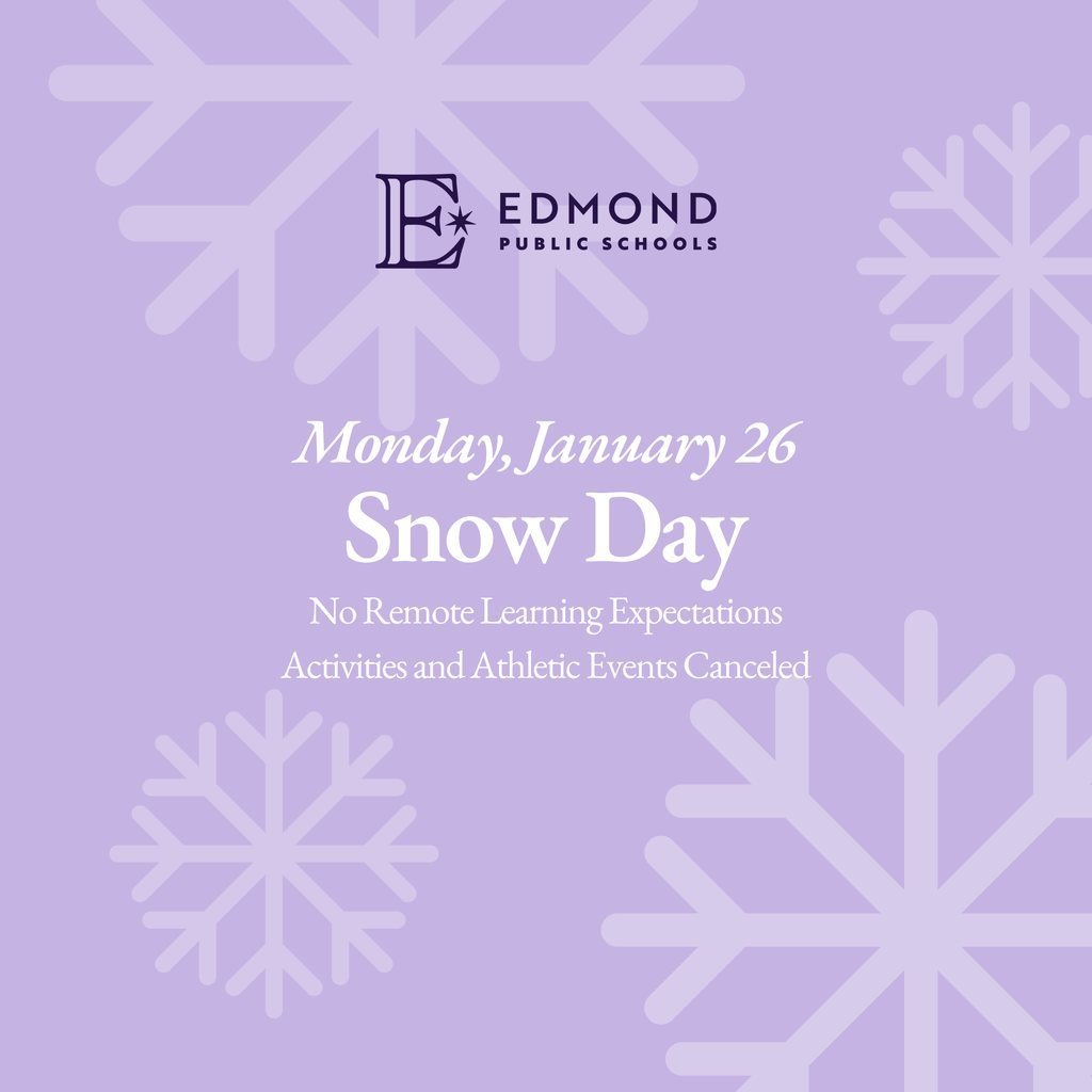 Snow Day - January 26th - No  School
