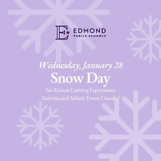 Snow Day - January 28th - No  School