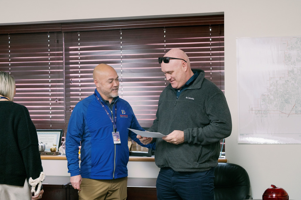 core value award winner being surprised at their site