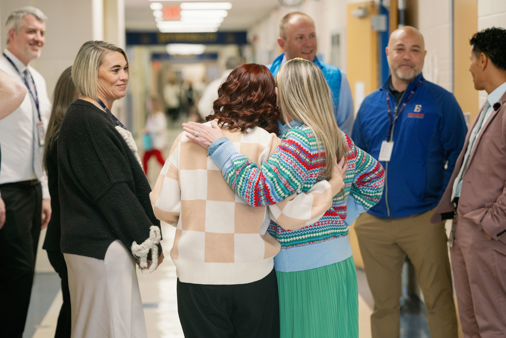 core value award winner being surprised at their site