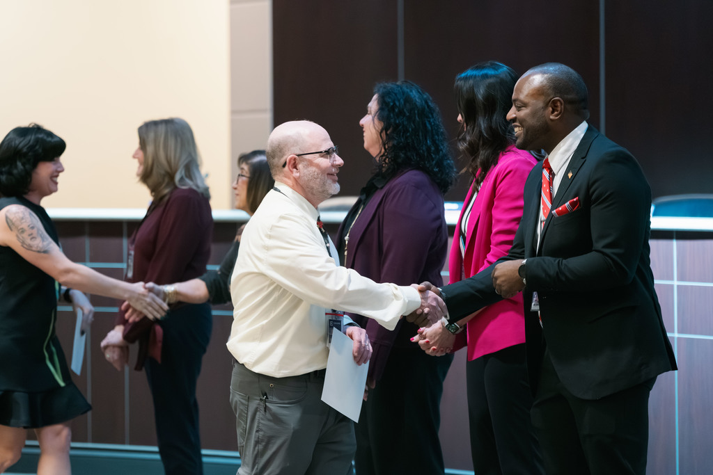teachers of the year being recognized