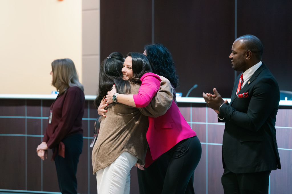 teachers of the year being recognized