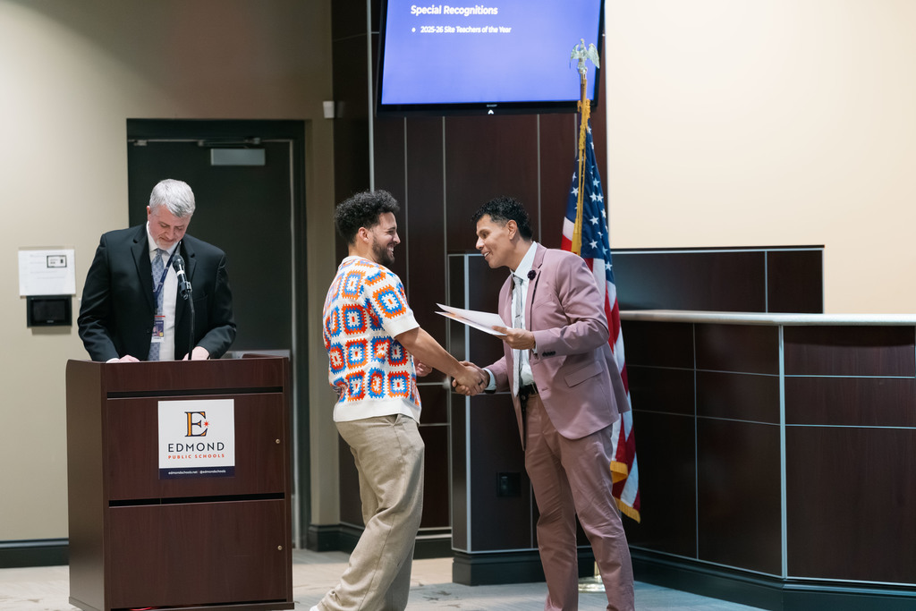 teachers of the year being recognized