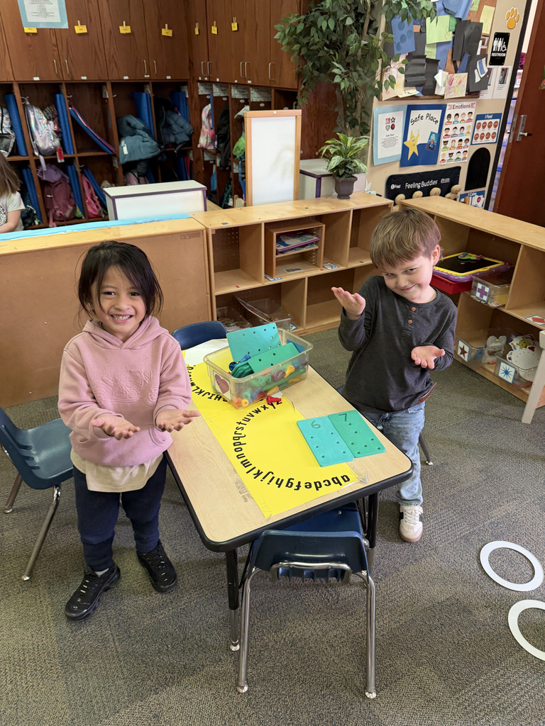 Students finding the viral 6 7 in the number cards