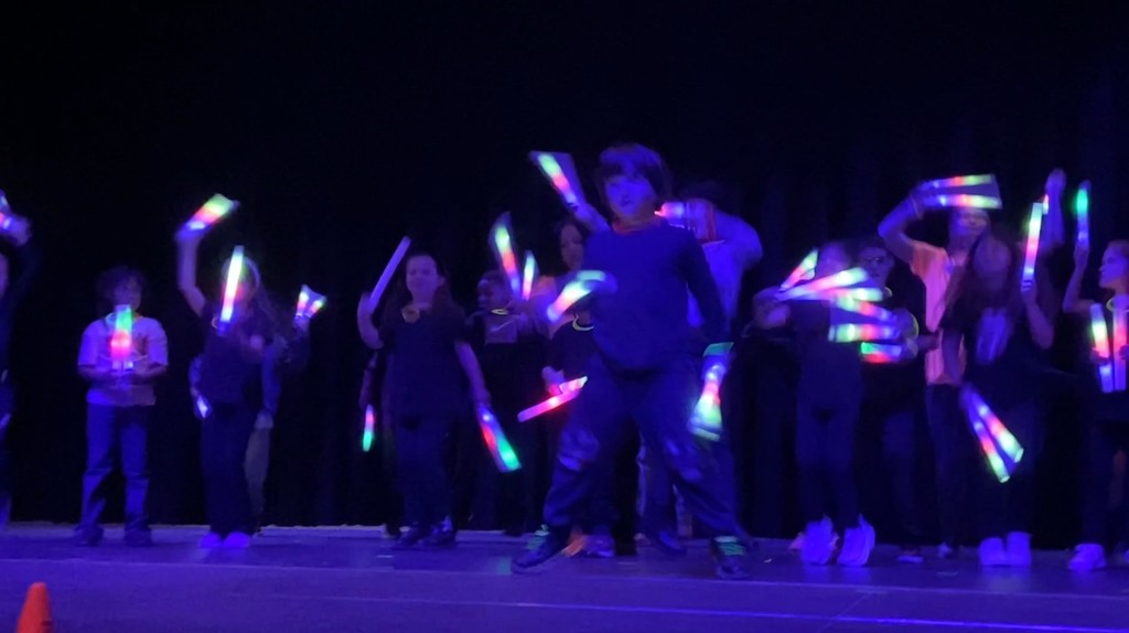 Students performing at the Capitol Area Special Olympics Music & Dance Festival