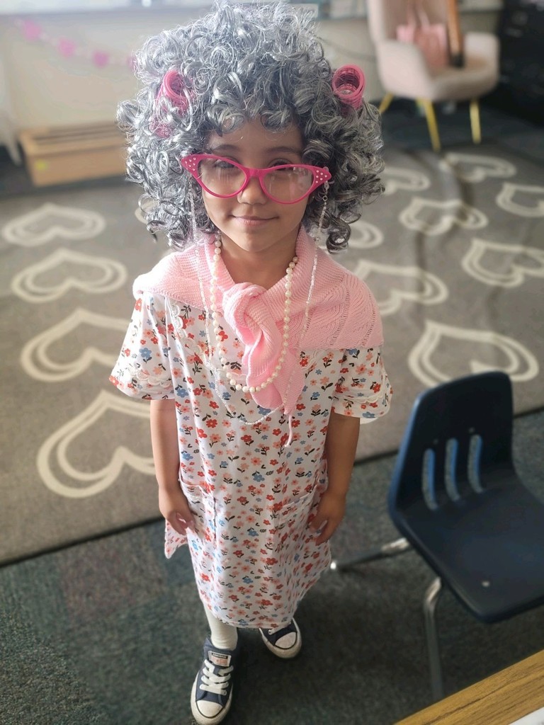 students dressed up as centagenarians