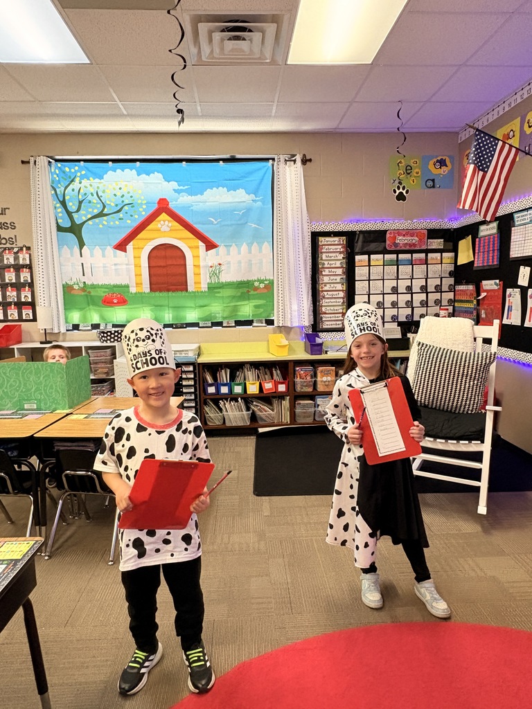 Student presenting 101st day school work