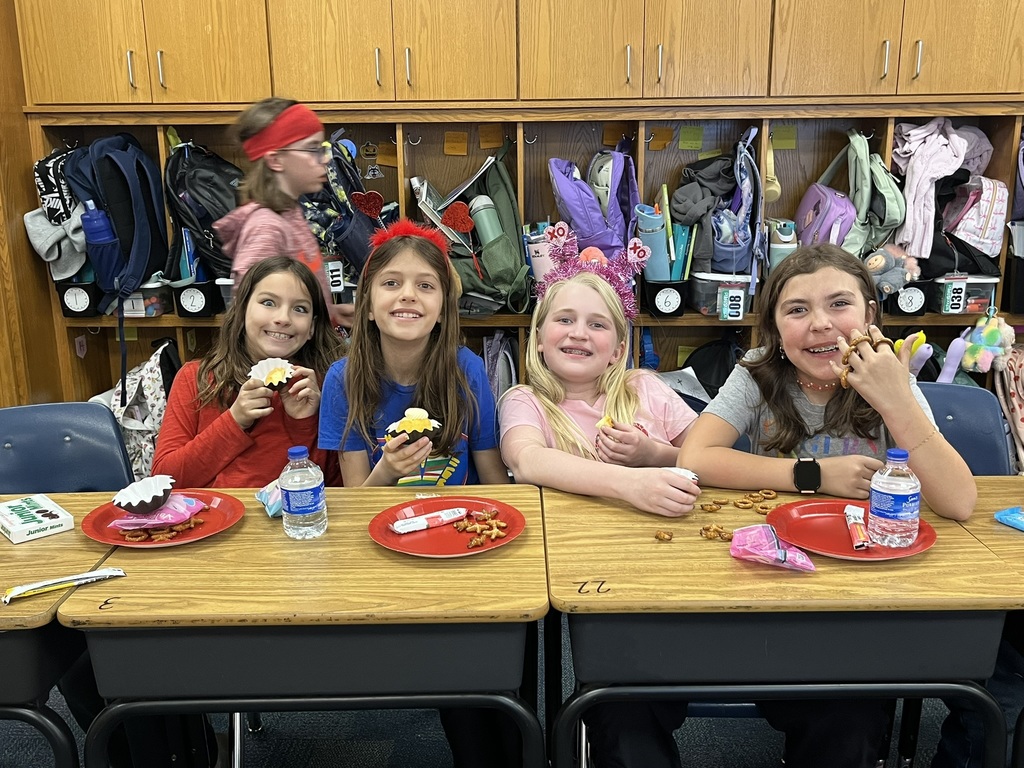 Students at Class Valentine Parties