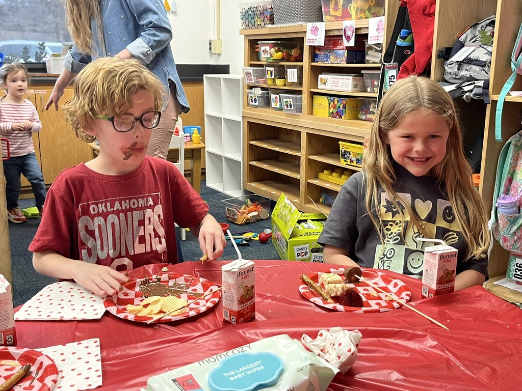 Students at Class Valentine Parties