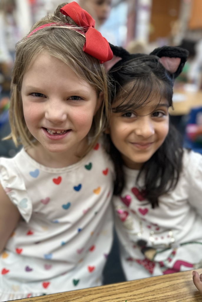 students wearing valentines shirts 