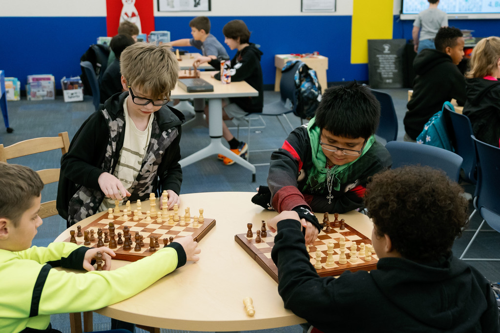 students playing chess