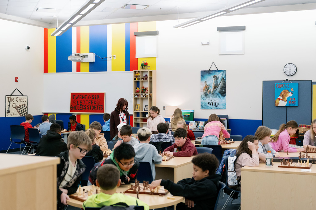students playing chess