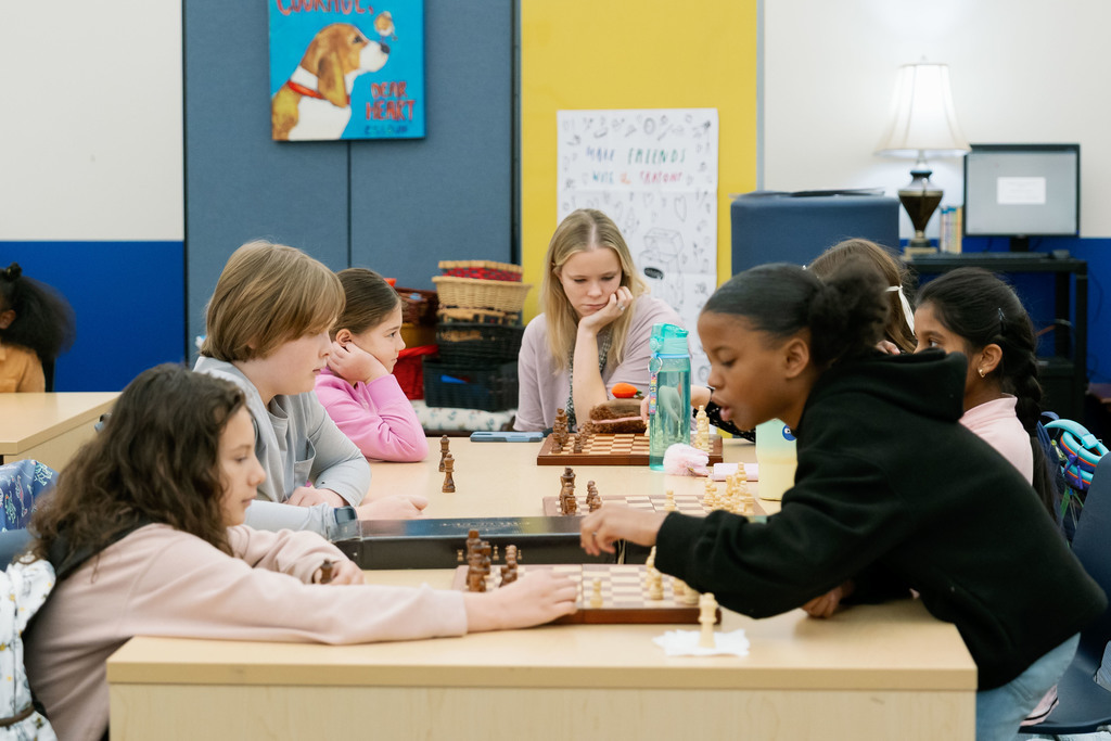 students playing chess