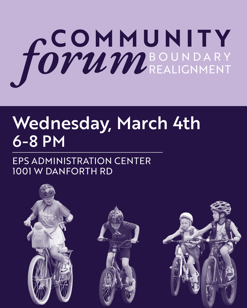 Community Forum wednesday march 4 6-8pm 1001 w danforth rd