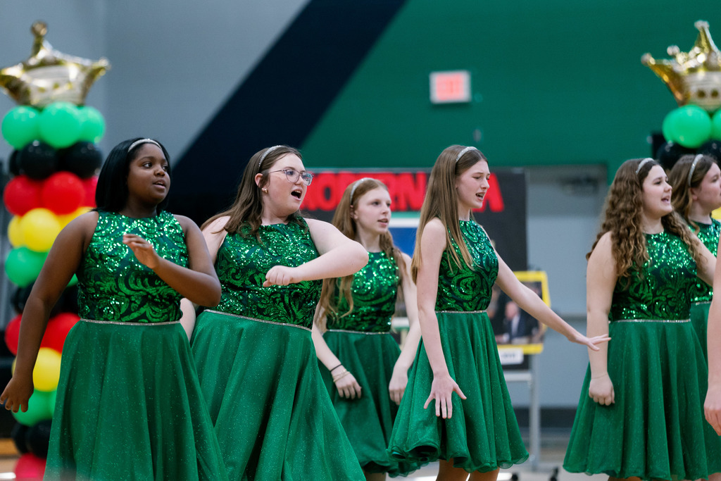 students performing at n assembly