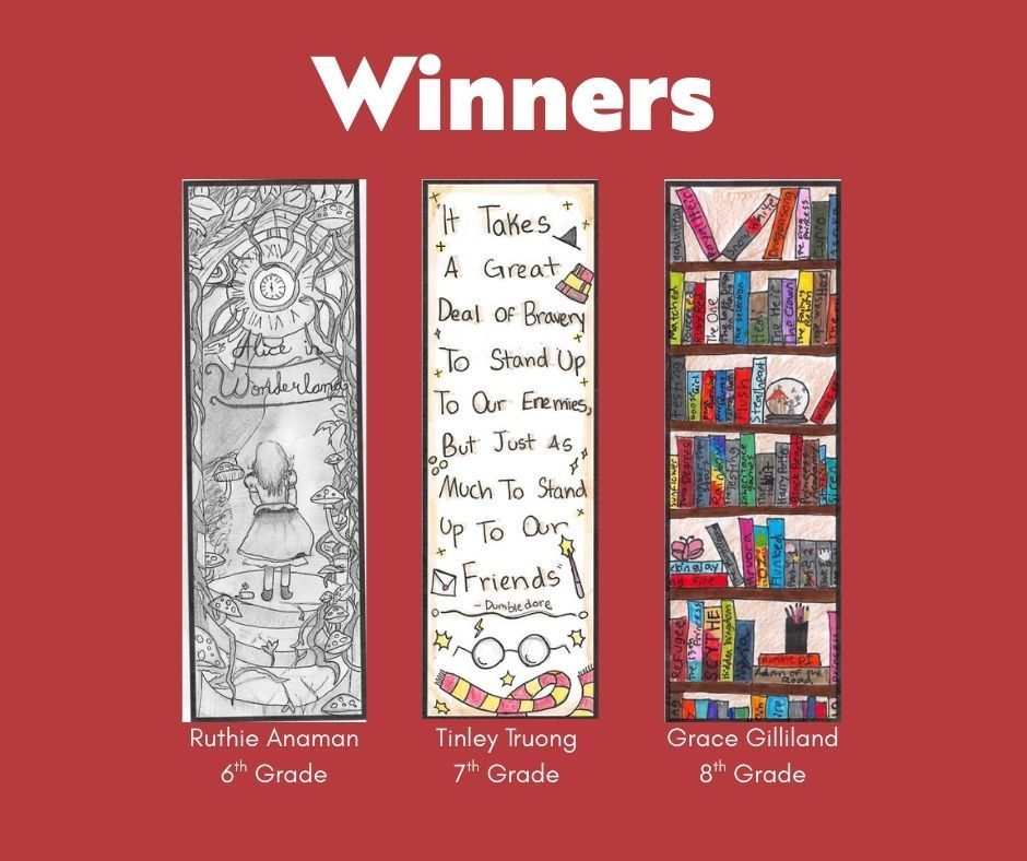 Bookmark Winners from Media Center Contest