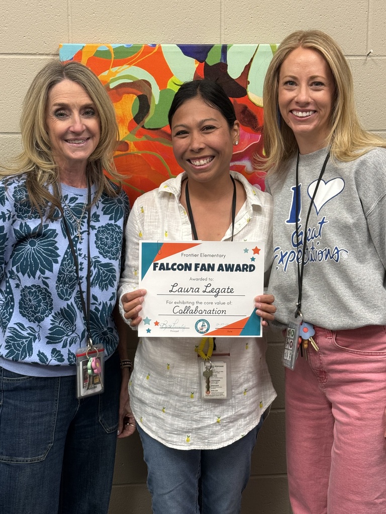 Falcon Fan Award Recipient with Principals