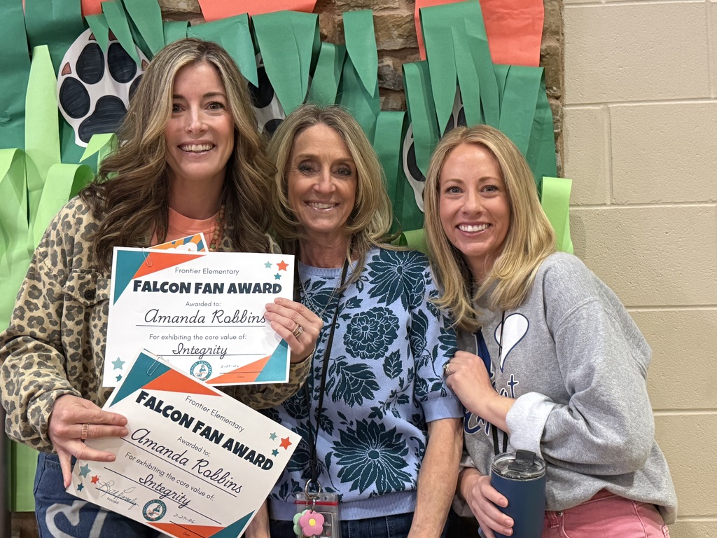 Falcon Fan Award Recipient with Principals