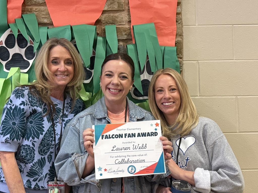 Falcon Fan Award Recipient with Principals
